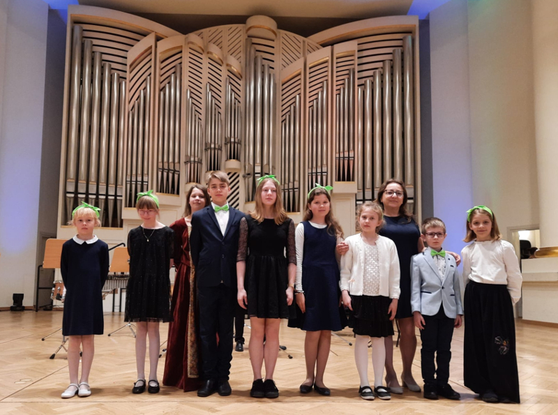 Fotografia: Uczniowie Szkoły Muzycznej na scenie Filharmonii Krakowskiej